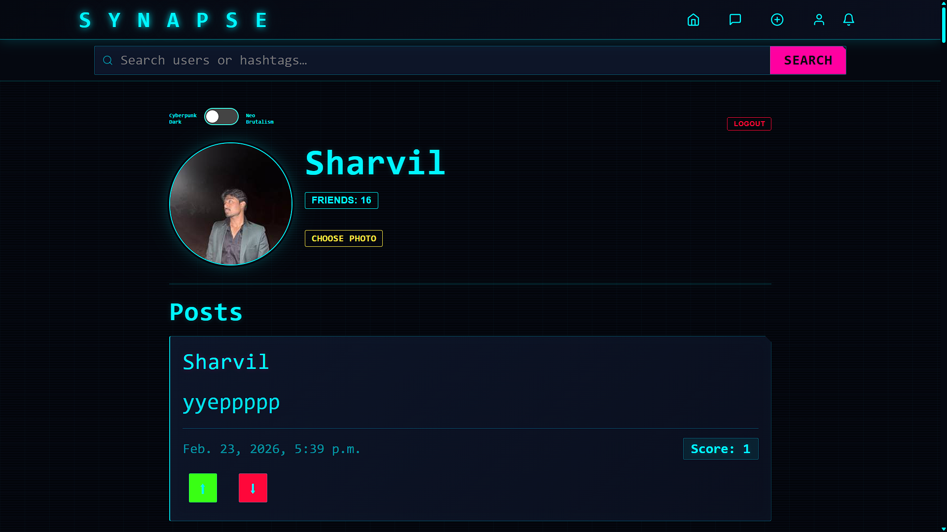 Synapse dark profile